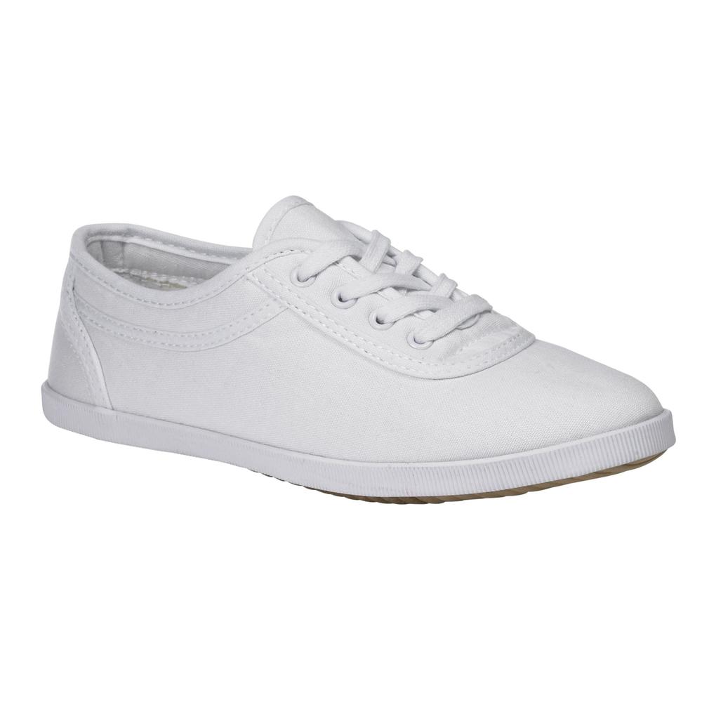 Basic Editions Women's Eavan Canvas Lace Oxford - White