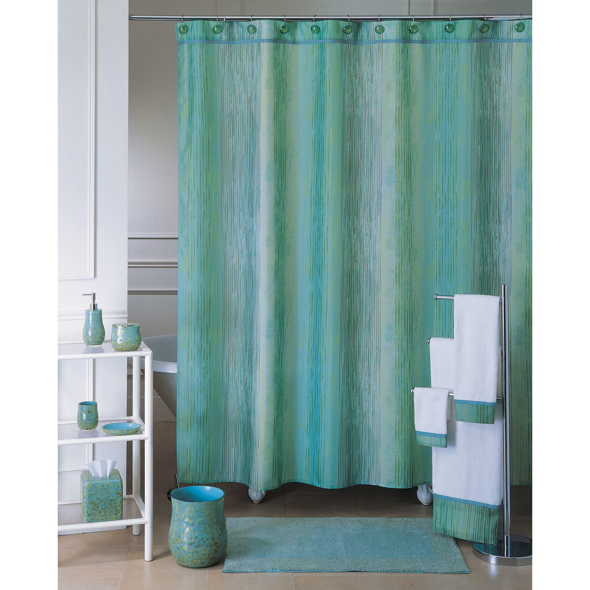 Shower Curtain Ocean Fabric