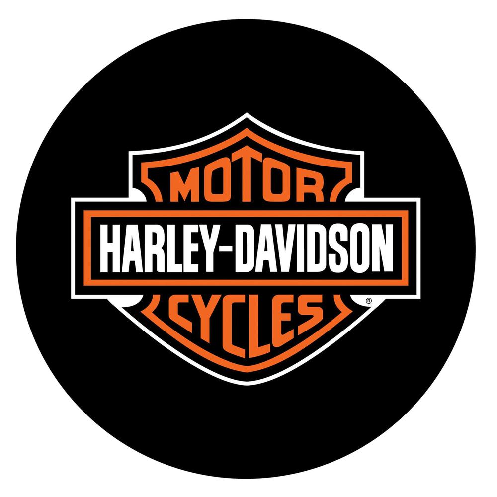 Harley-Davidson Bar & Shield Bar Stool with Backrest