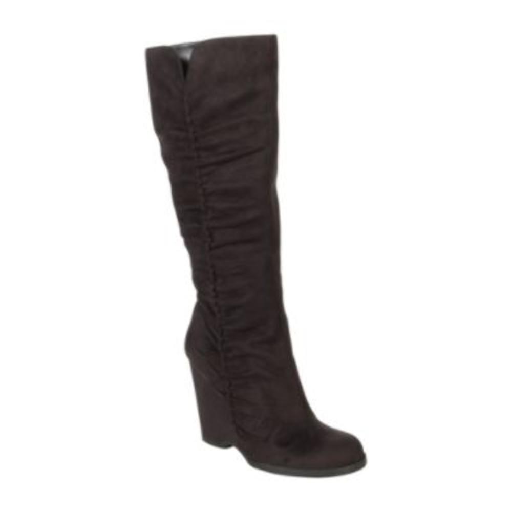 Mia 2 Women's Boot Biscuit Tall Wedge - Black