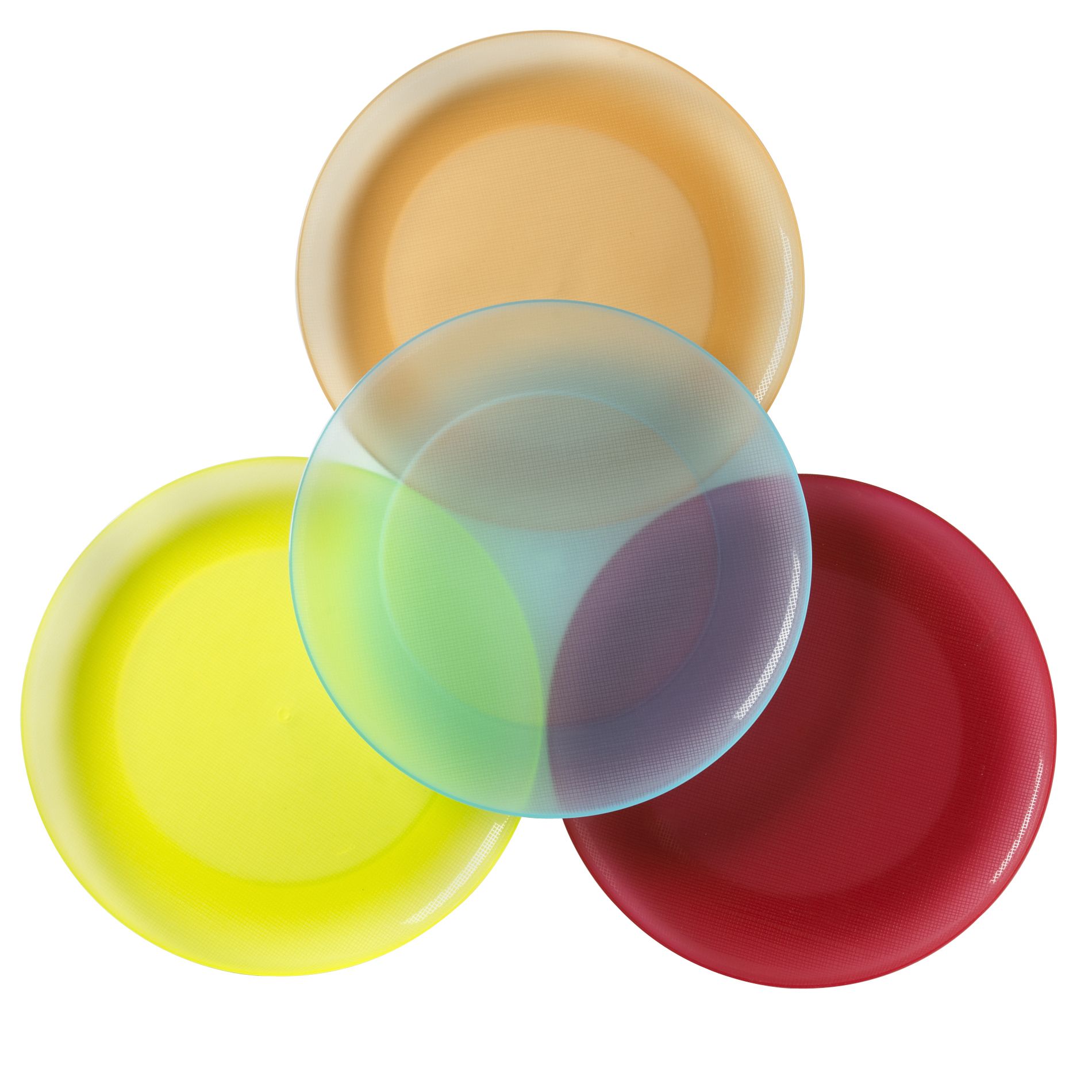 Essential Home Set Of 4 Multi Colored Dinner Plates Shop Your Way
