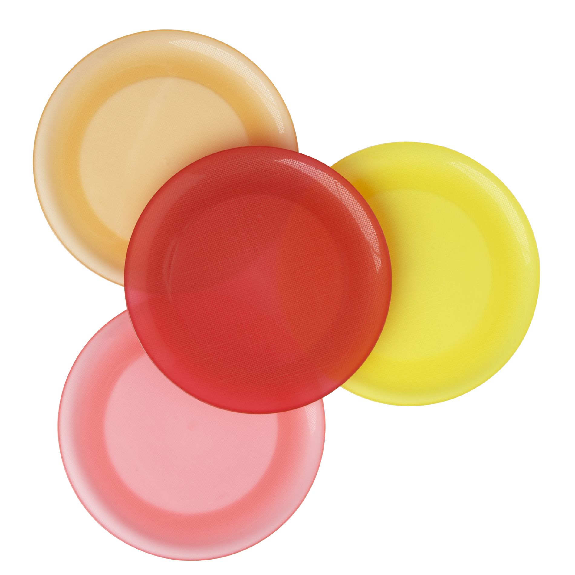 Essential Home Set Of 4 Red Hue Colored Dinner Plates Shop Your Way