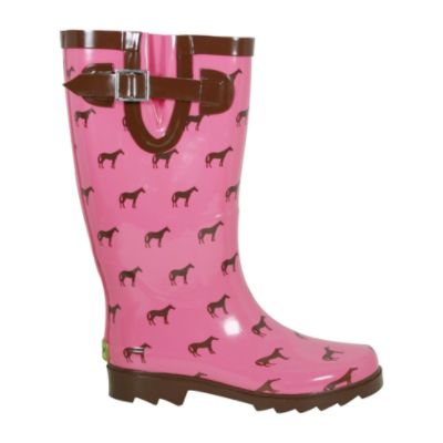Horse rain boots women's shoes clearance