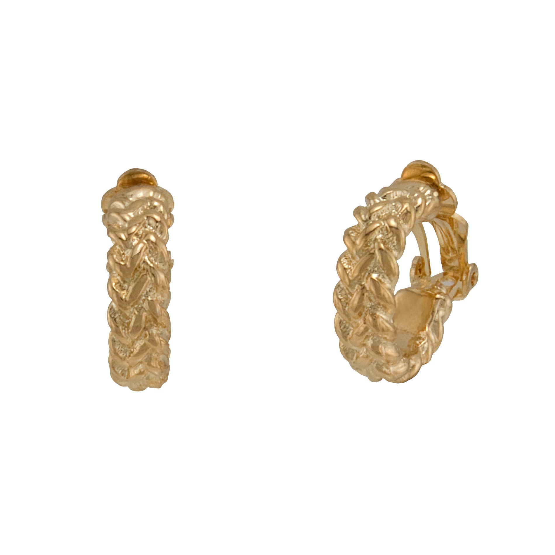 Jaclyn Smith Braided Clip Earring in Goldtone Jaclyn Smith Braided Clip Earring in Goldtone