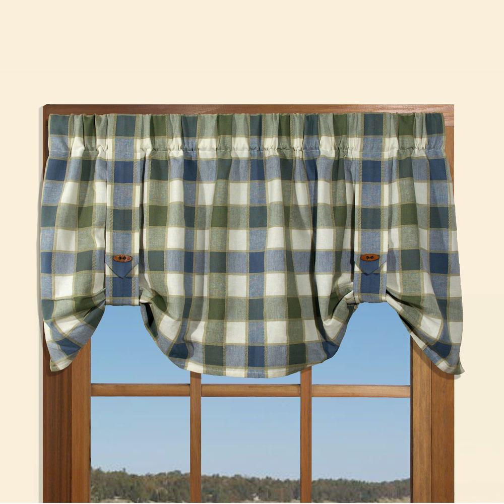 Country Living Buffalo Plaid 50 in. x 21 in. Valance