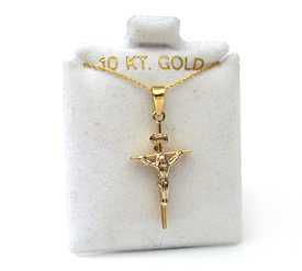 10 kt Necklace with Crucifix Pendant