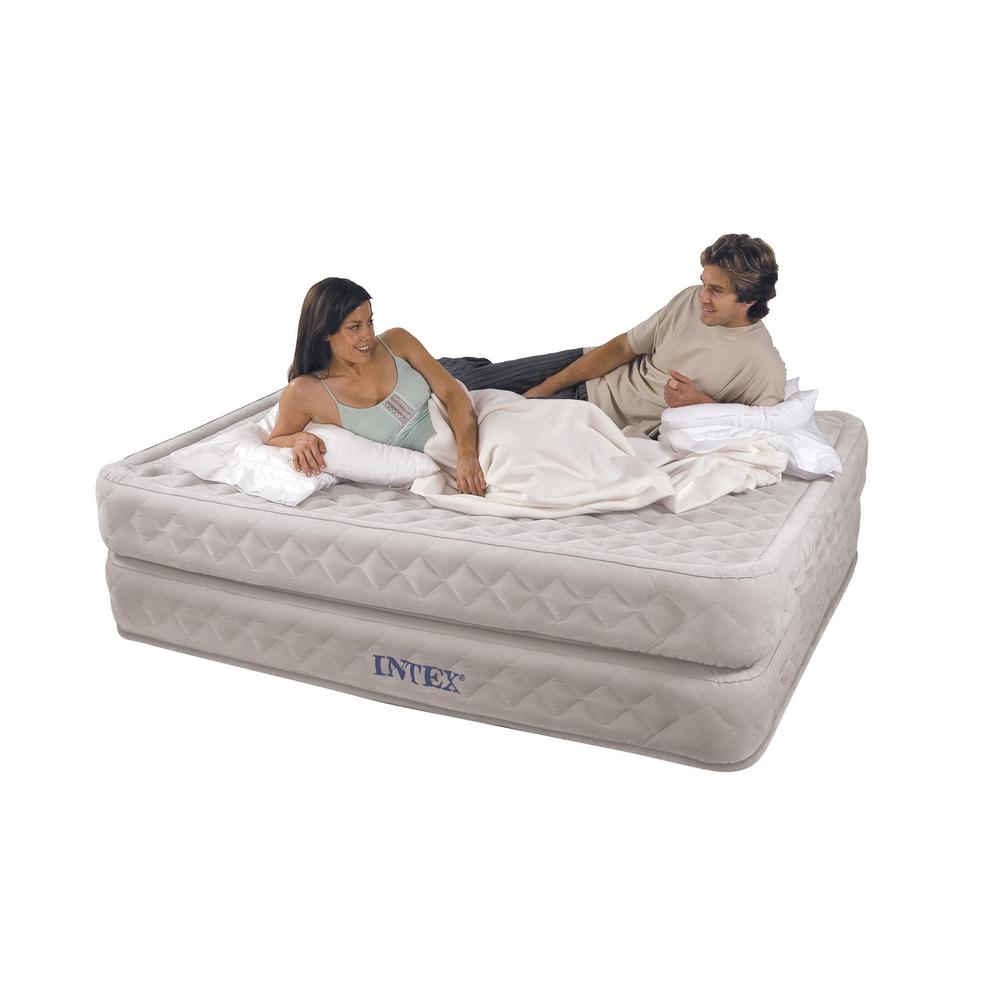 Intex Queen Raised Airbed with Built-in Pump