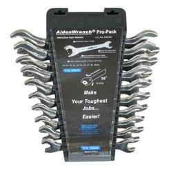 Chicago Brand Alden Wrench 56049 Ratching Plus Open-End 10 Piece Wrench Metric Set