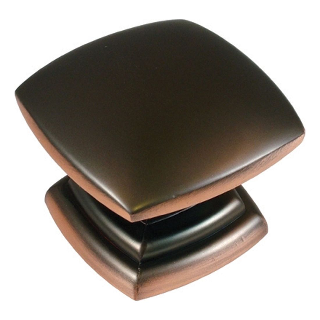 Hickory Hardware Knob - Euro-Contemporary - Oil Rubbed Bronze Highlighted - 1-1/2"