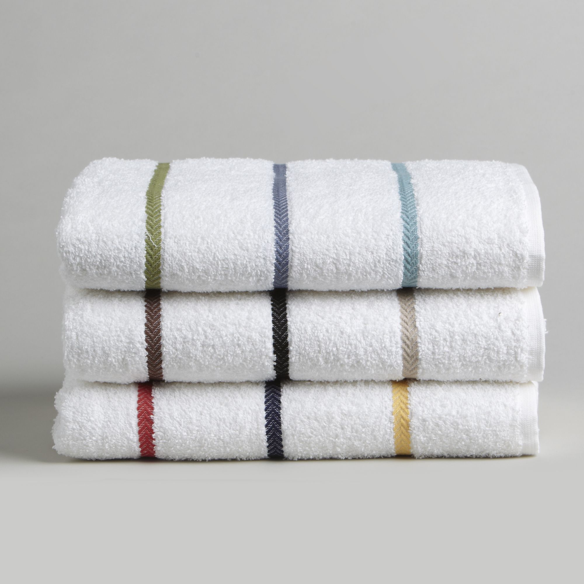 Colormate Striped Hand Towel