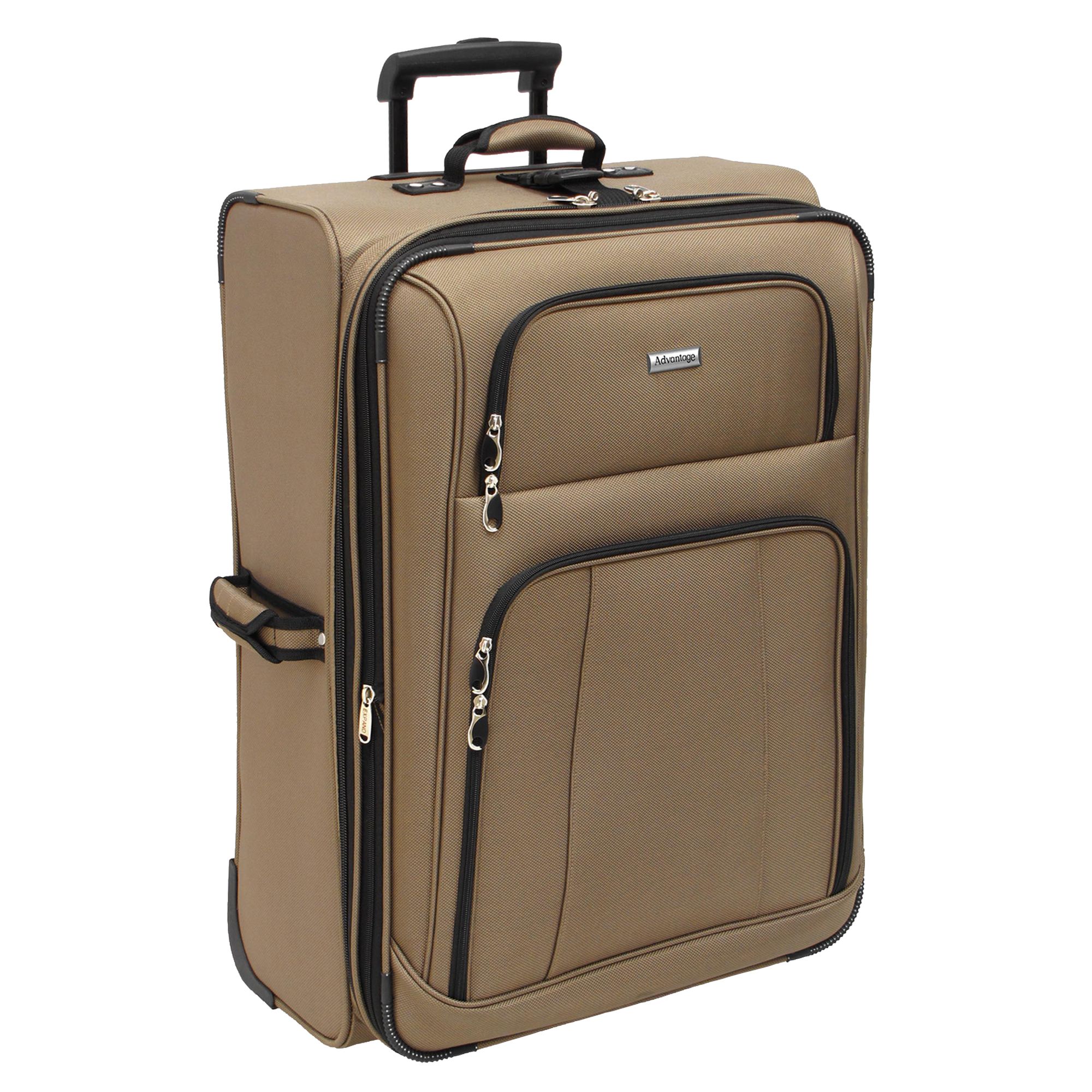 Advantage Luggage 28" Upright Rolling Suitcase - Taupe
