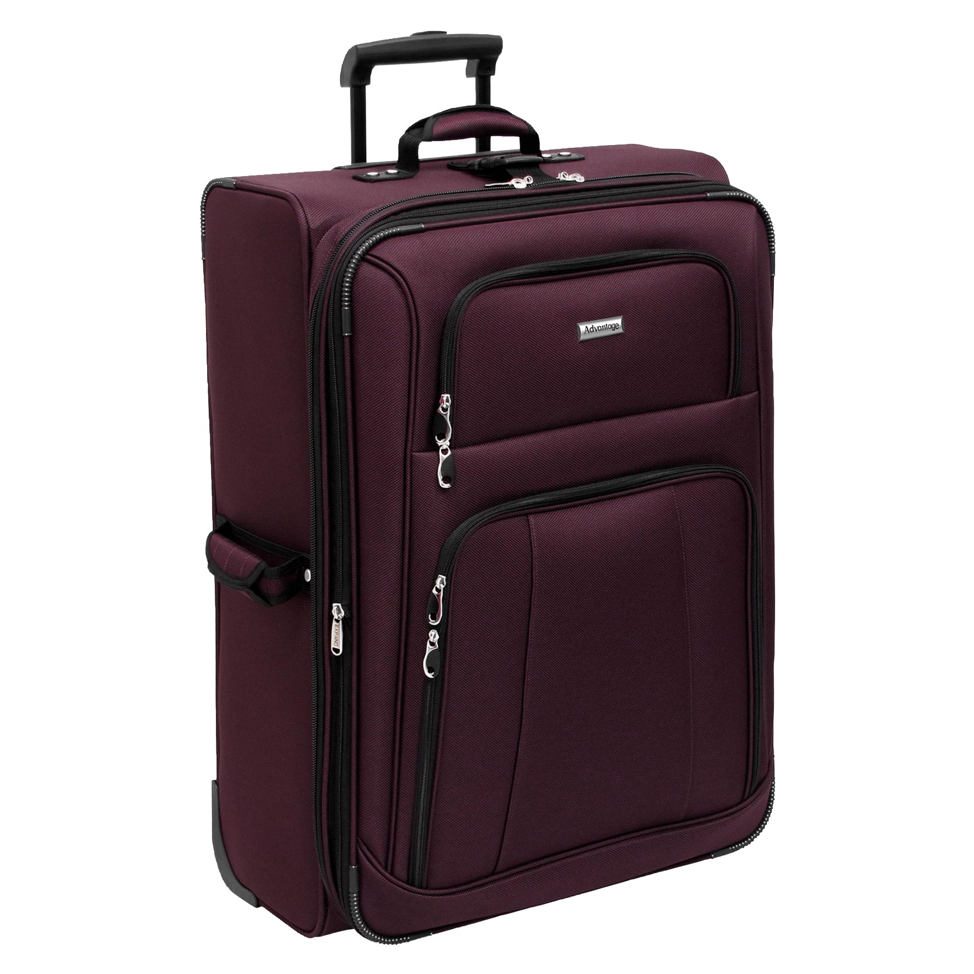 28in Lightweight Upright Merlot Suitcase: Travel in Comfort with Kmart