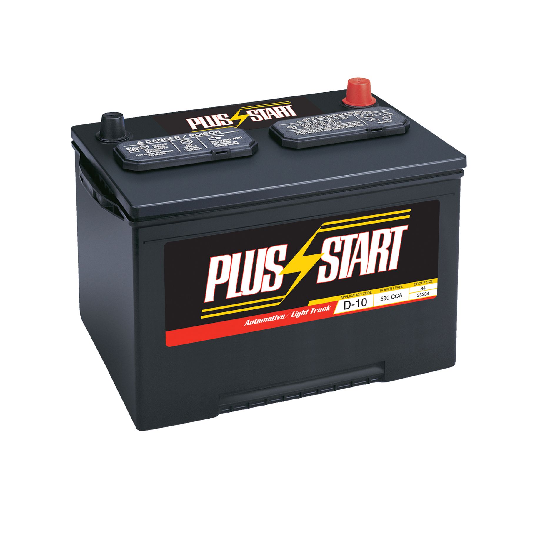 Plus Start Automotive Battery - Group Size JC-34 (Price with Exchange)