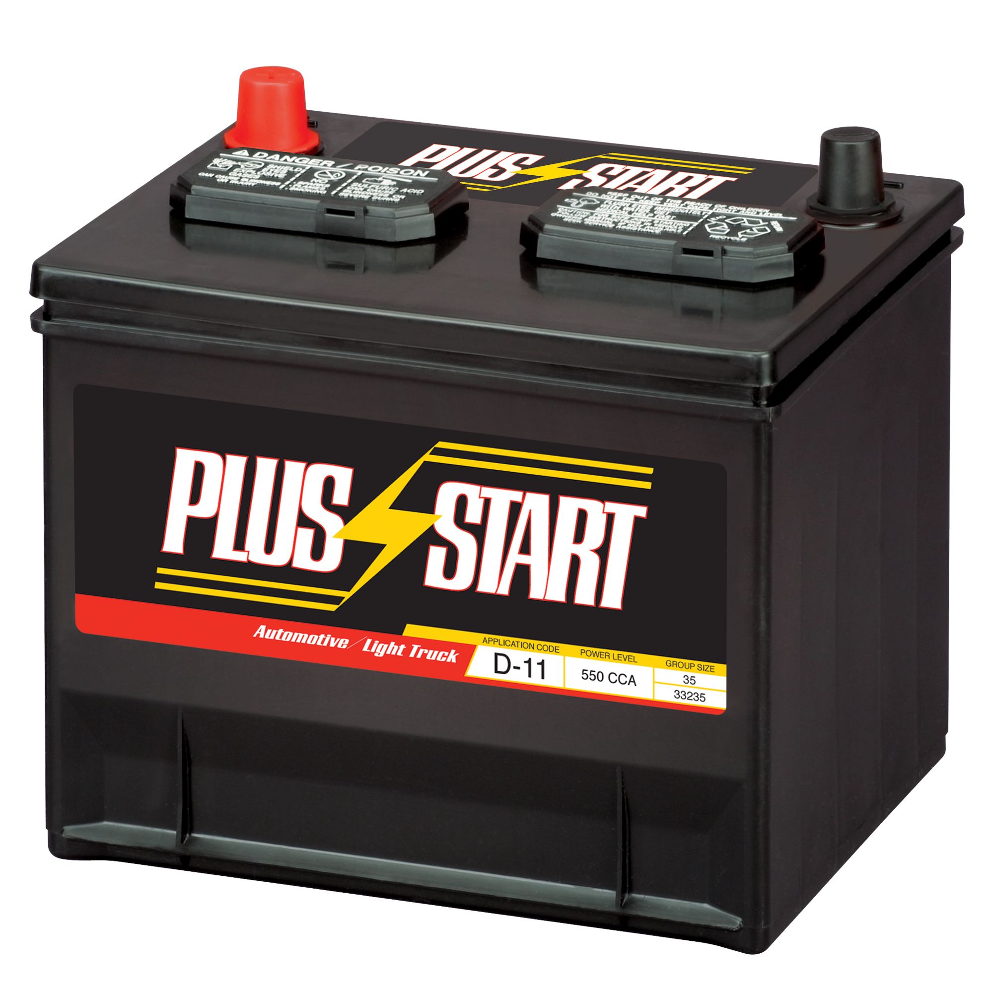 Plus Start Automotive Battery - Group Size 35 (Price with Exchange)