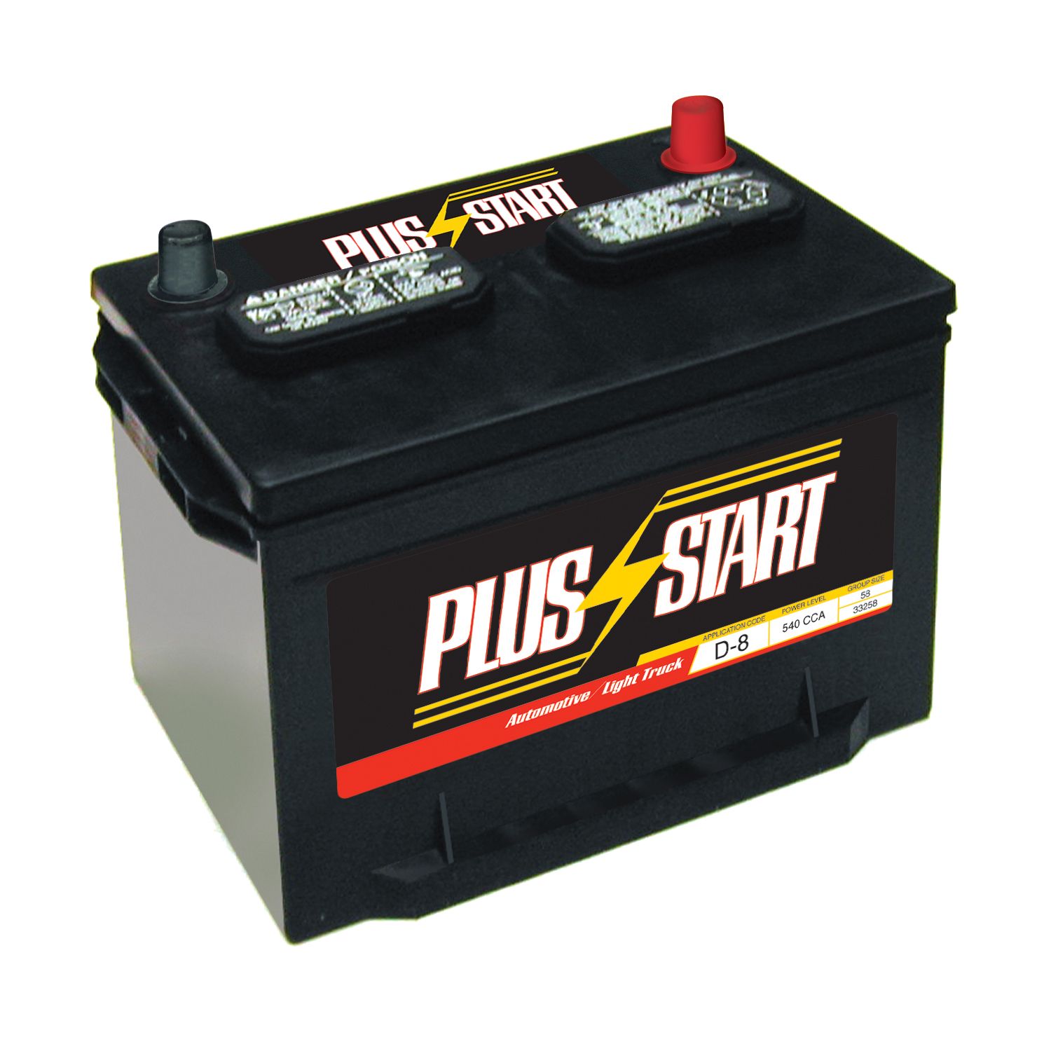Plus Start Automotive Battery - Group Size JC-58 (Price with Exchange)