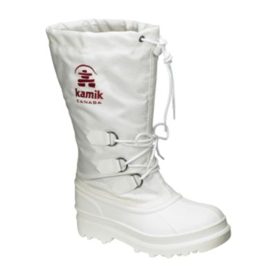 white snow boots
