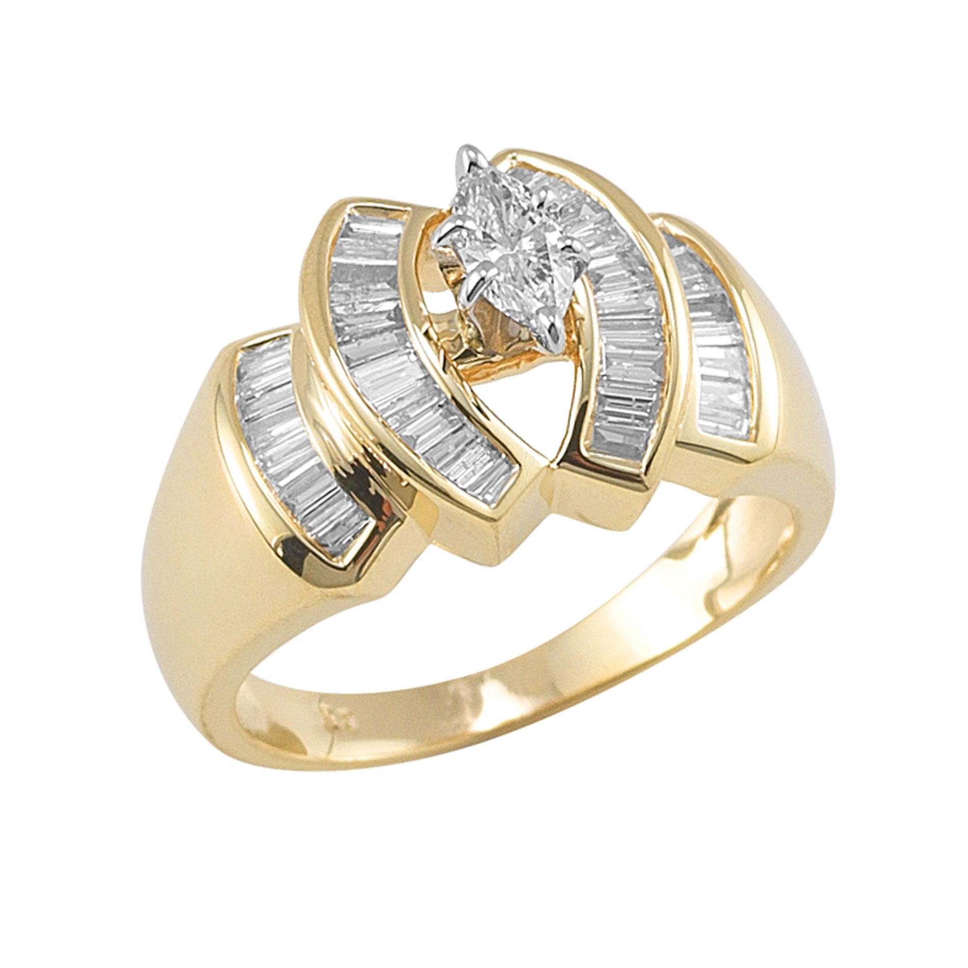 10Kt Yellow Gold 3/4Cttw Diamond Ring
