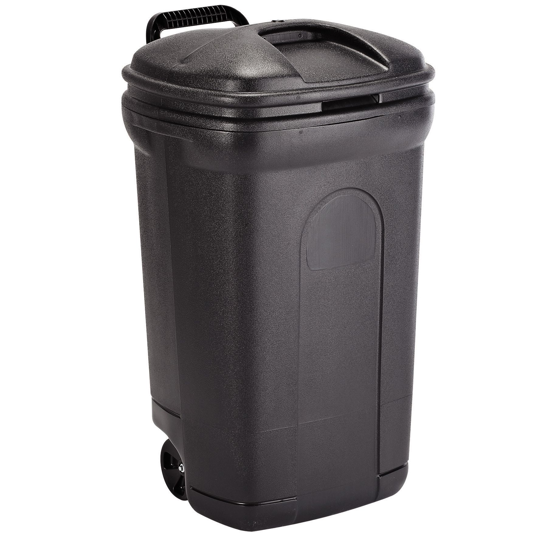 United Solutions TB0014 35 Gallon Trash Can with Wheels