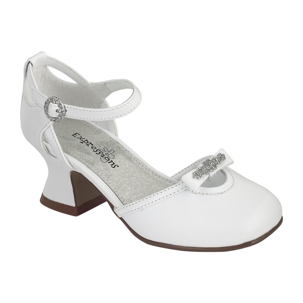 Expressions Girl&#39;s Cadberry 2 Youth 2 Piece Dress Shoe &#45; White