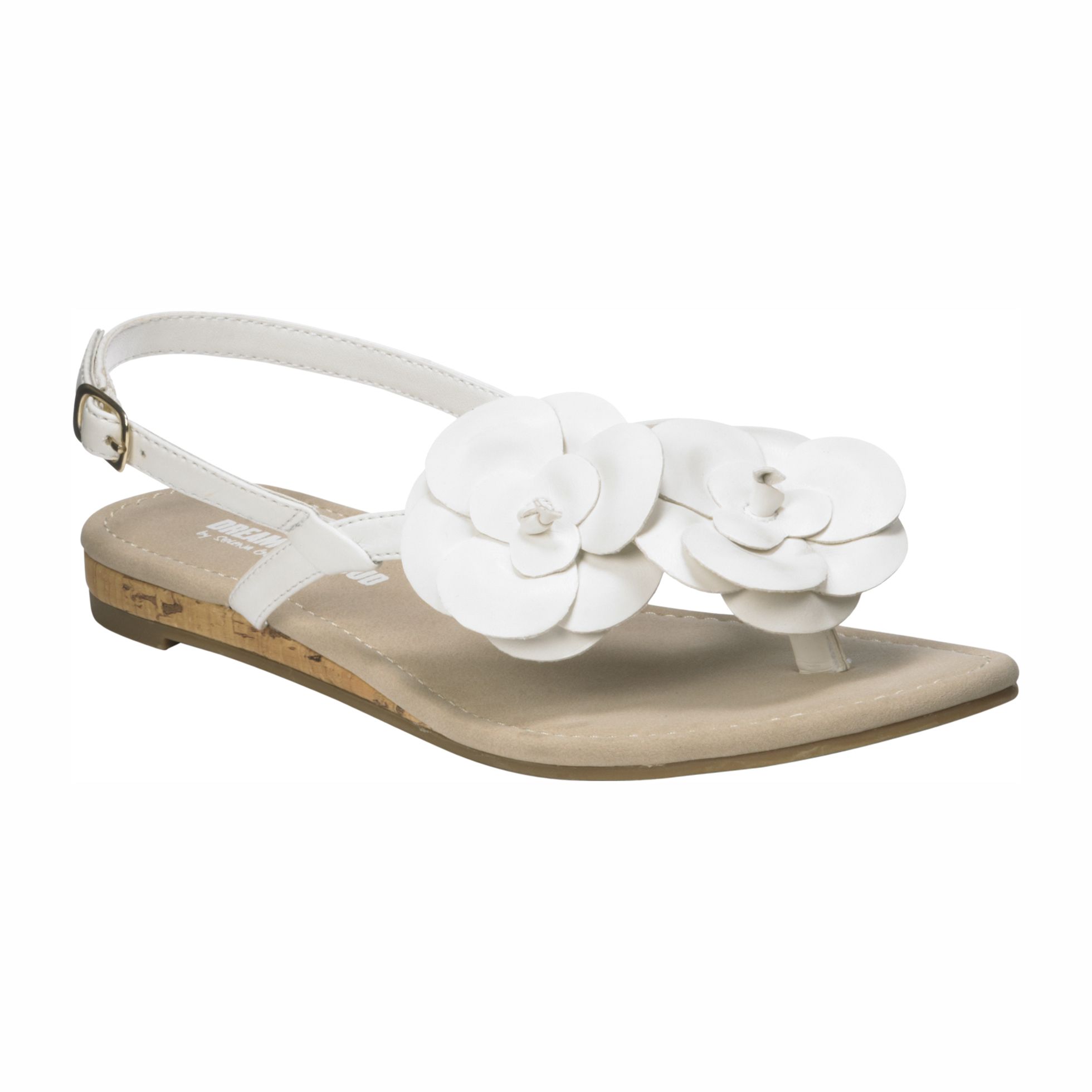 Dream Out Loud By Selena Gomez Women S Zahara Floral Thong Flat Sandal White Clothing Shoes Jewelry Shoes Women S Shoes Women S Sandals