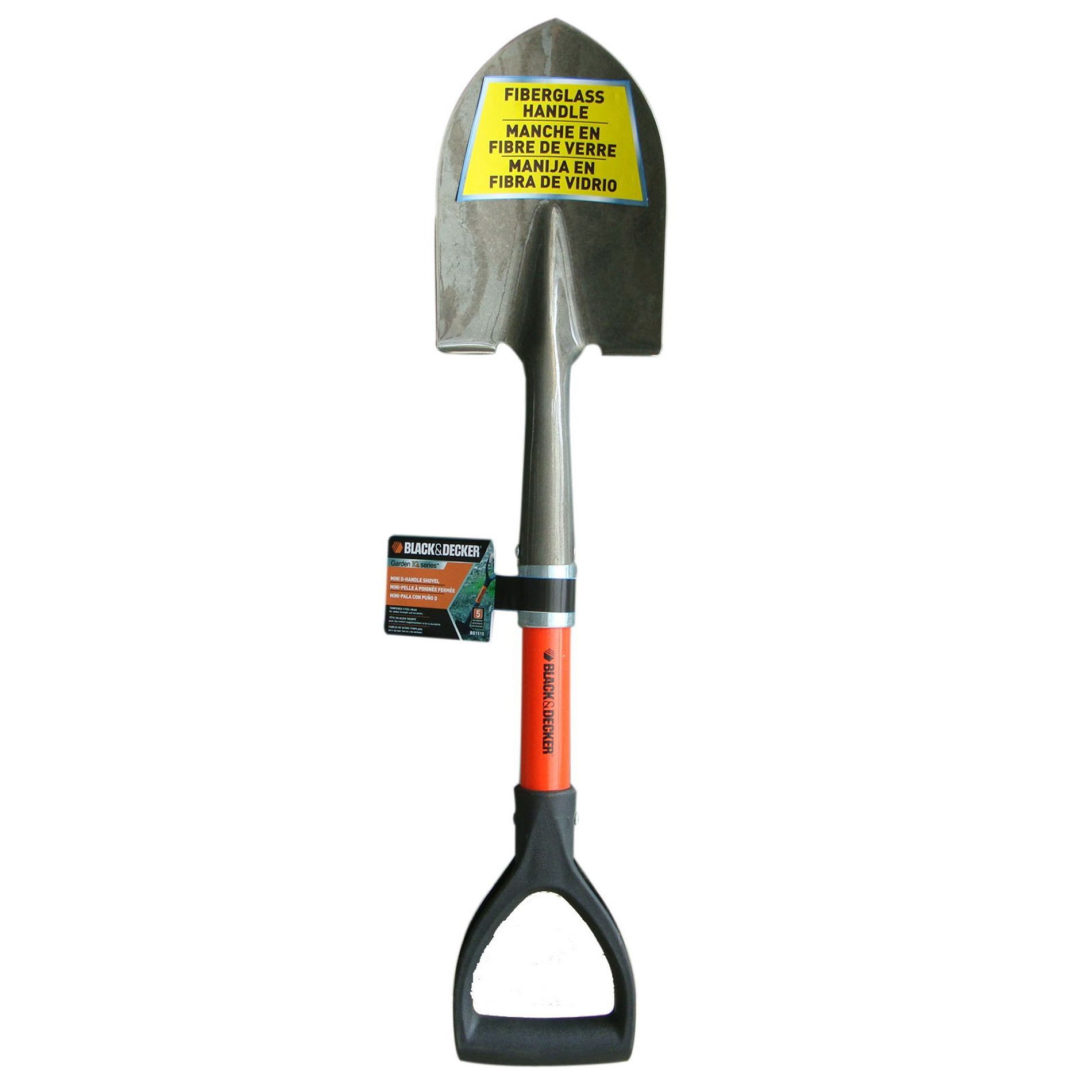 BLACK+DECKER BD1515 Mini Round Point Shovel with D Handle