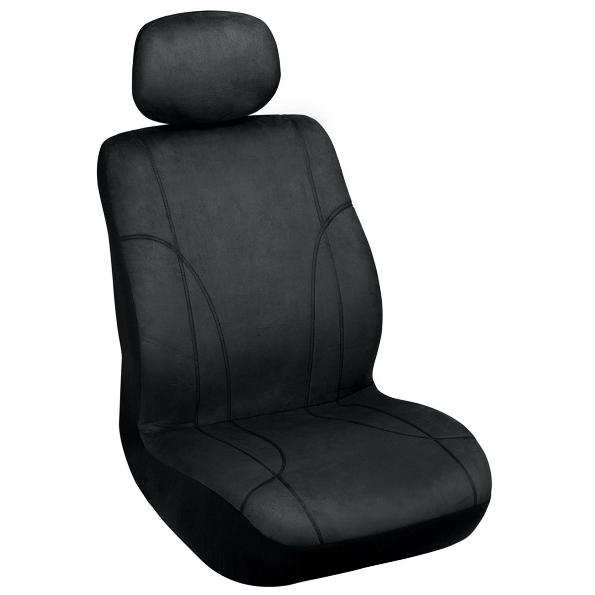 Elegant USA Seat Cover Low Back Black Microsuede