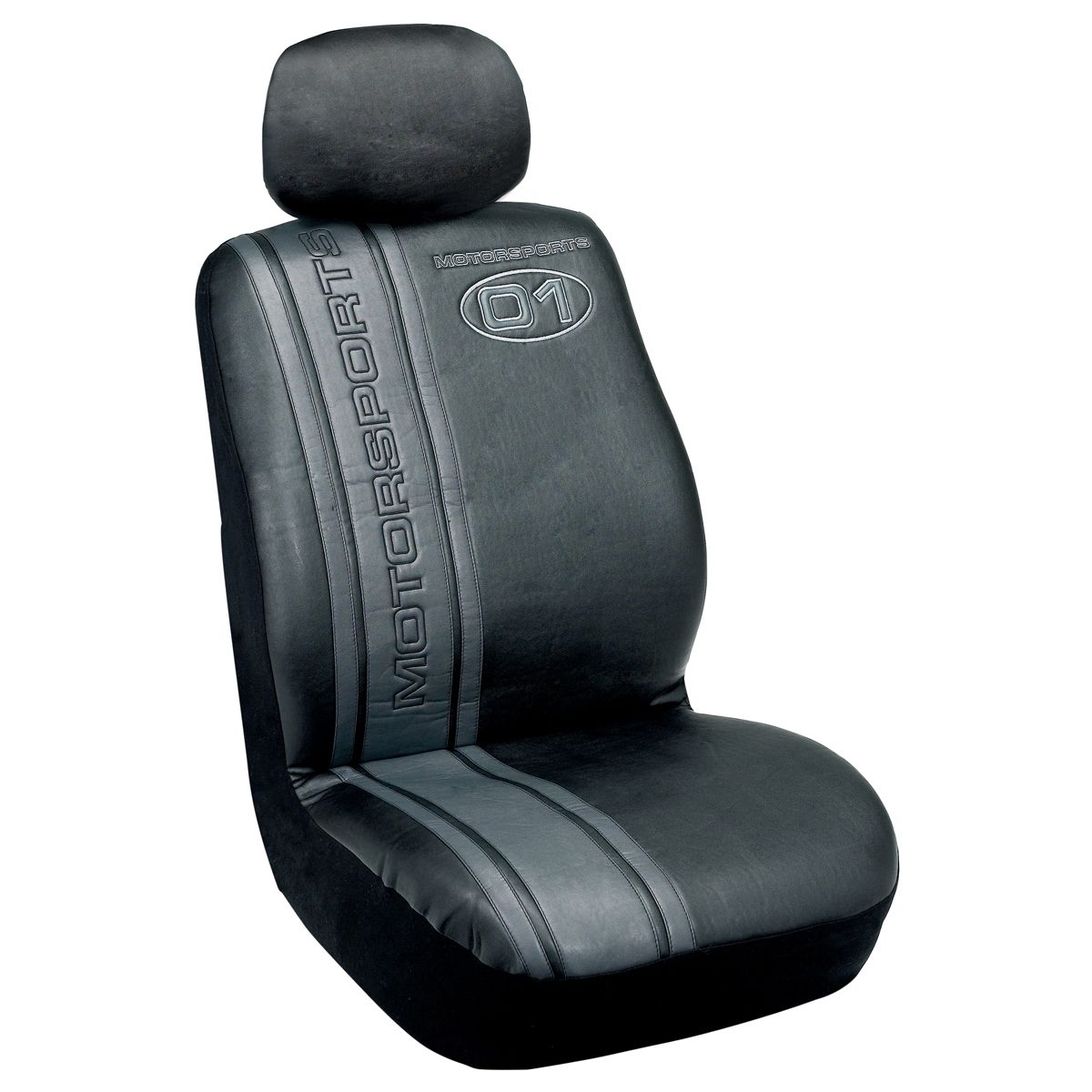 Elegant USA Seat Cover Low Back Black Motorsport - Automotive