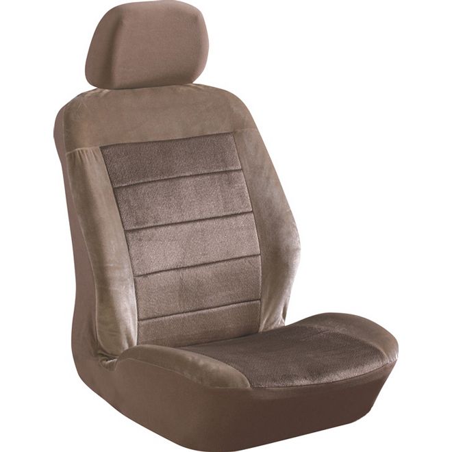 Elegant USA Seat Cover Low Back Tan Royal Velvet