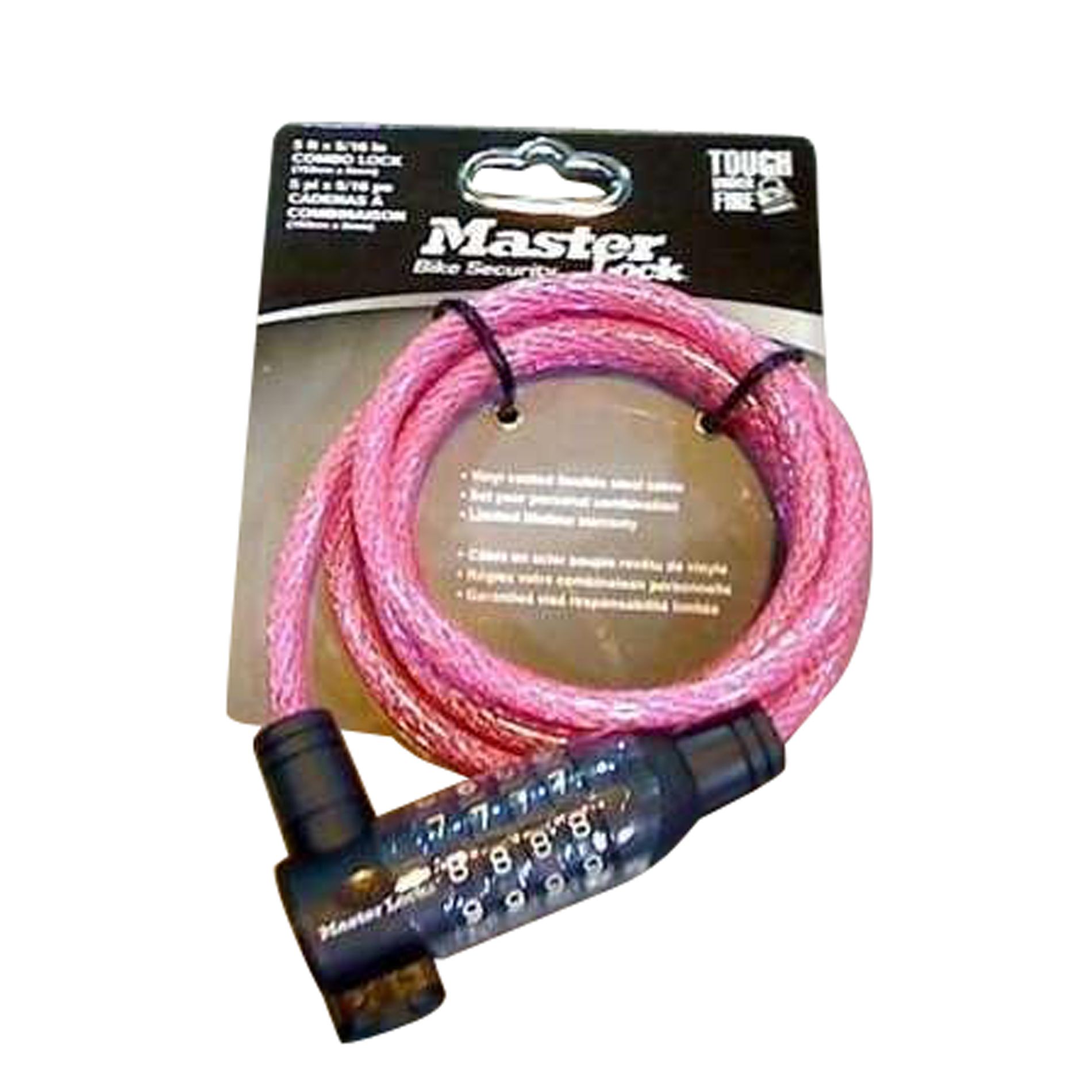 Master Lock Cable Combo Lock - Pink