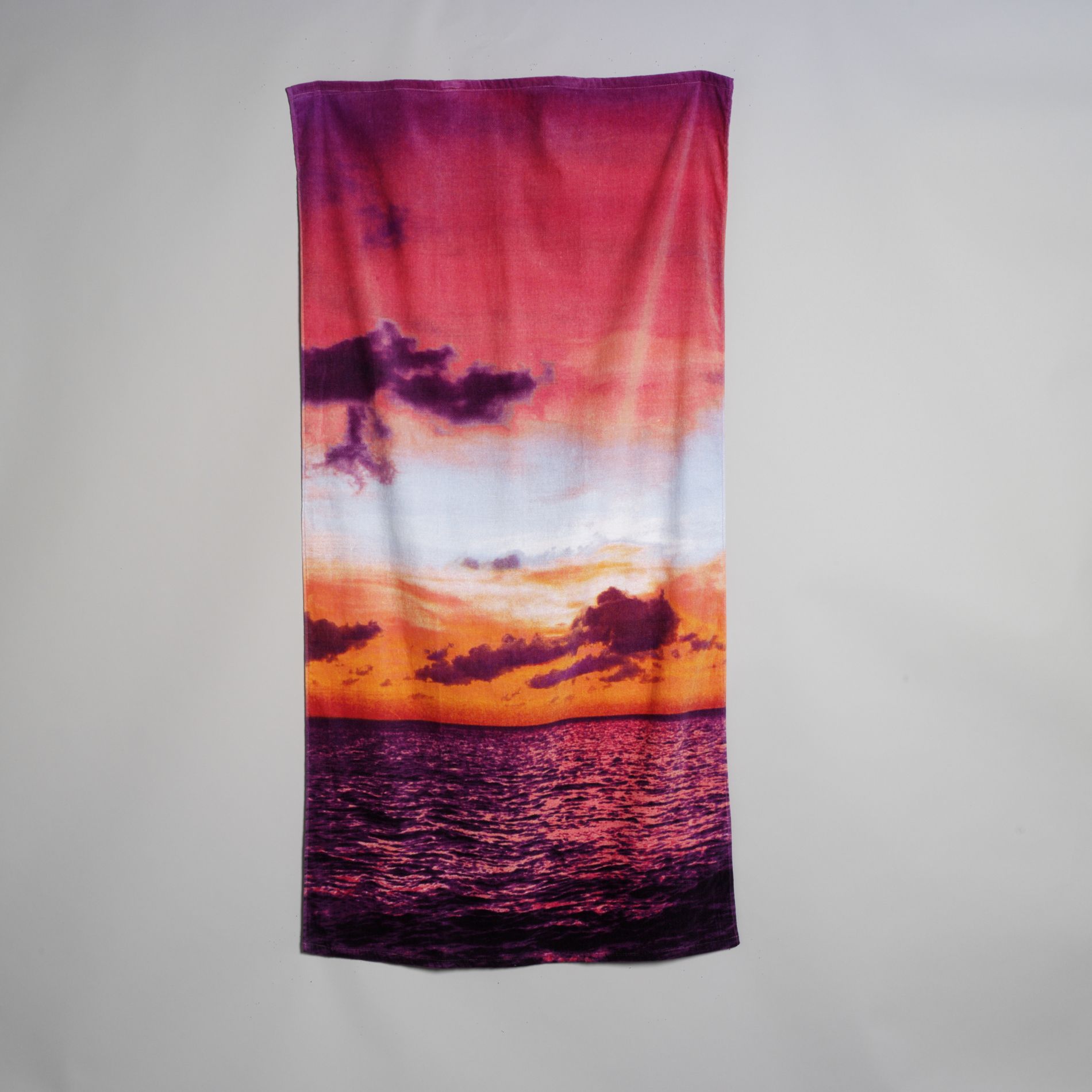 Photo Real Beach Towel Sunset