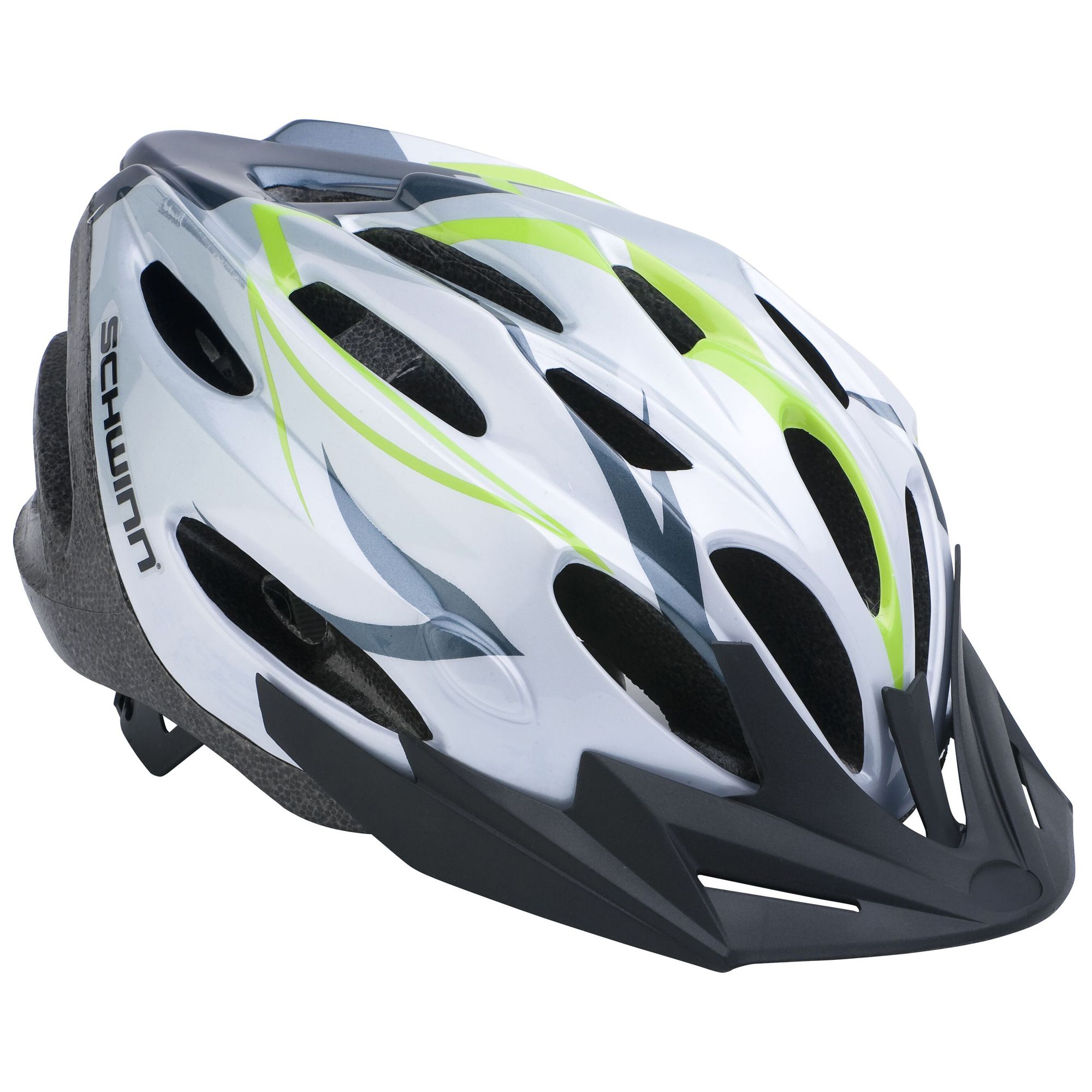 Schwinn Traveler Adult Bike Helmet - White/Green