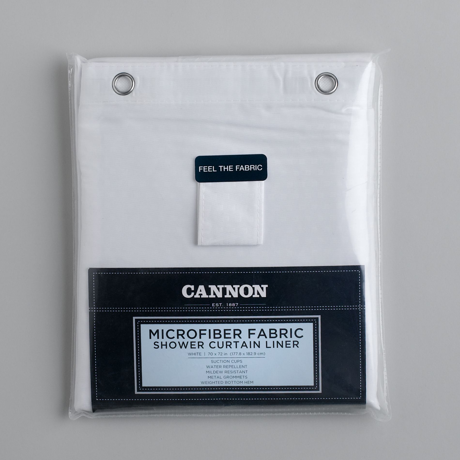 Cannon Microfiber Shower Curtain Liner