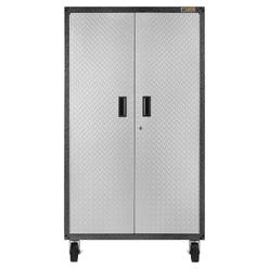 Gladiator GALG36CKXG Ready-To-Assemble Mobile Storage Cabinet 36" W x 66" H x 18" D Steel Garage Cabinet