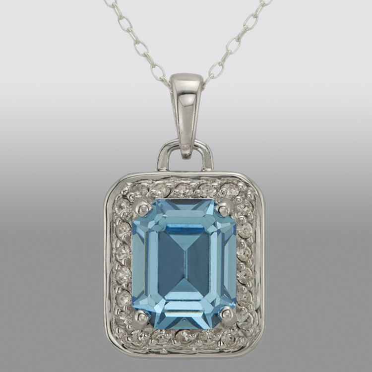 Enchanted Brilliance Swarovski Aqua Crystal Pendant, Blue Enchanted Brilliance Swarovski Aqua Crystal Pendant, Blue