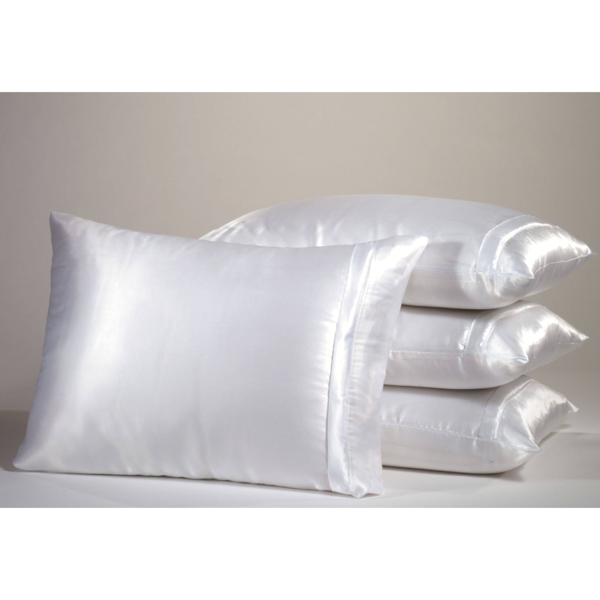 Cannon White Satin Pillow Cover