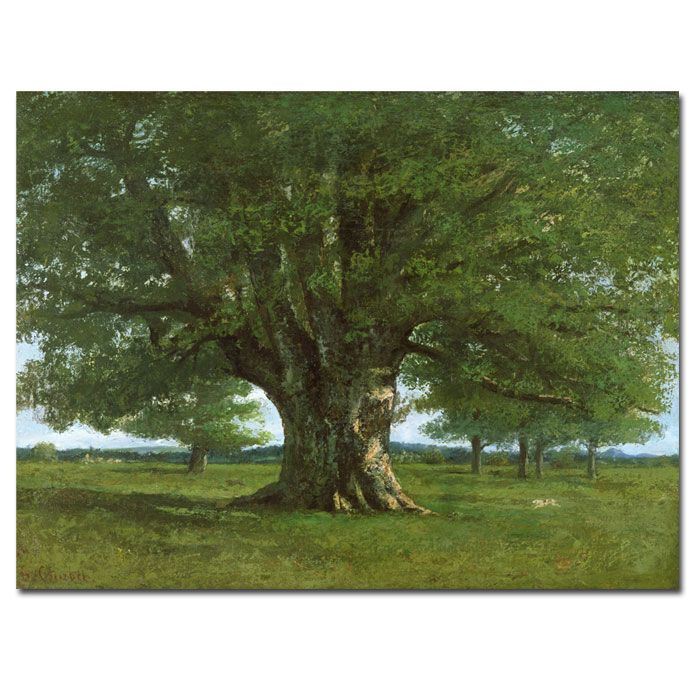 Trademark Global 18x24 inches Gustave Courbet "The Oak of Flagey"