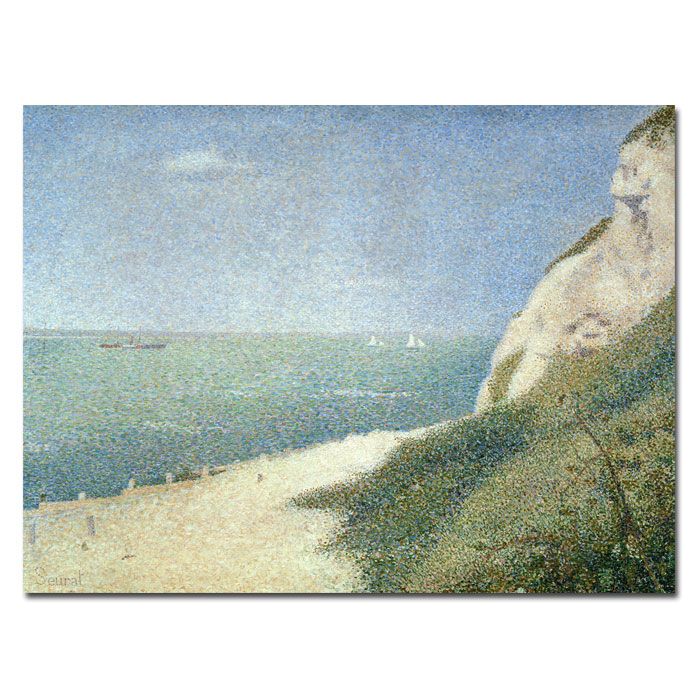 Trademark Global 26x32 inches Georges Seurat "Beach at Bas Butin - Honfleur - 1886"