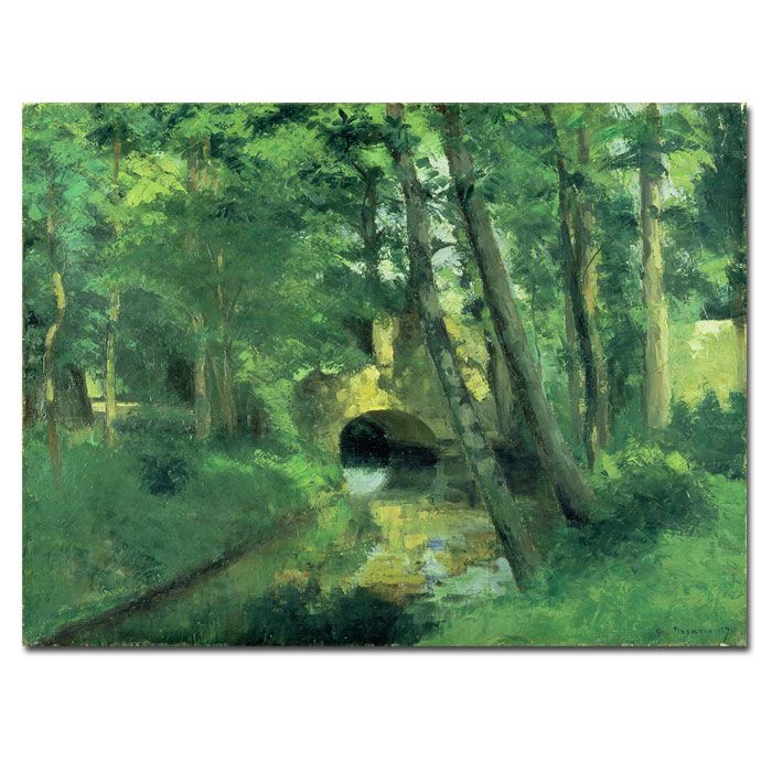 Trademark Global 24x32 inches Camille Pissarro "The Little Bridge - Pontoise - 1875"