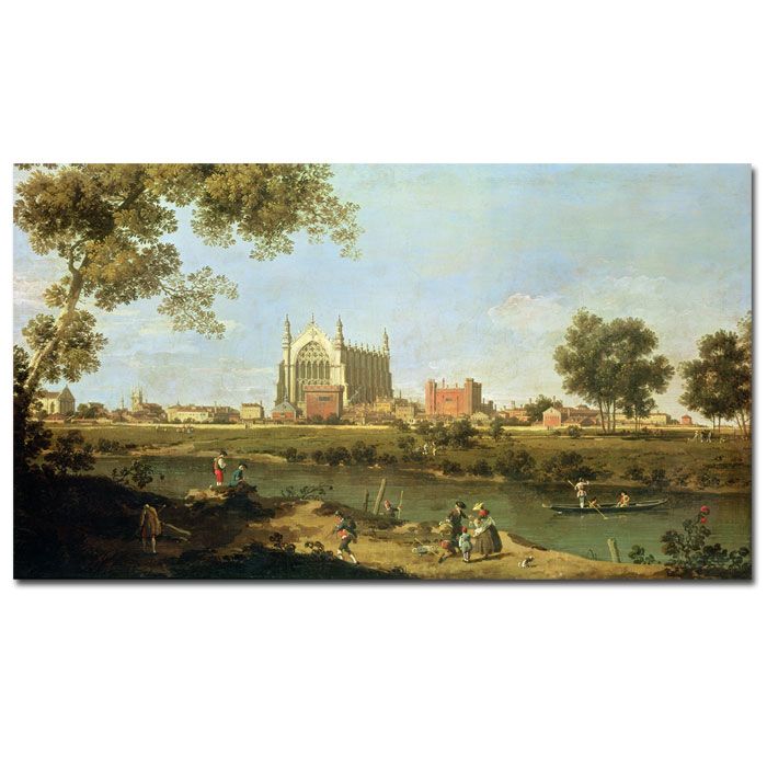 Trademark Global 18x32 inches Canaletto "Eton College c1754"