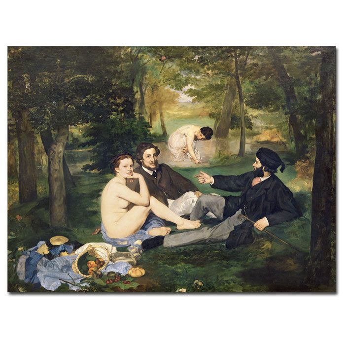 Trademark Global 24x32 inches Edouard Manet "Dejeuner sur l"Herbe 1863"
