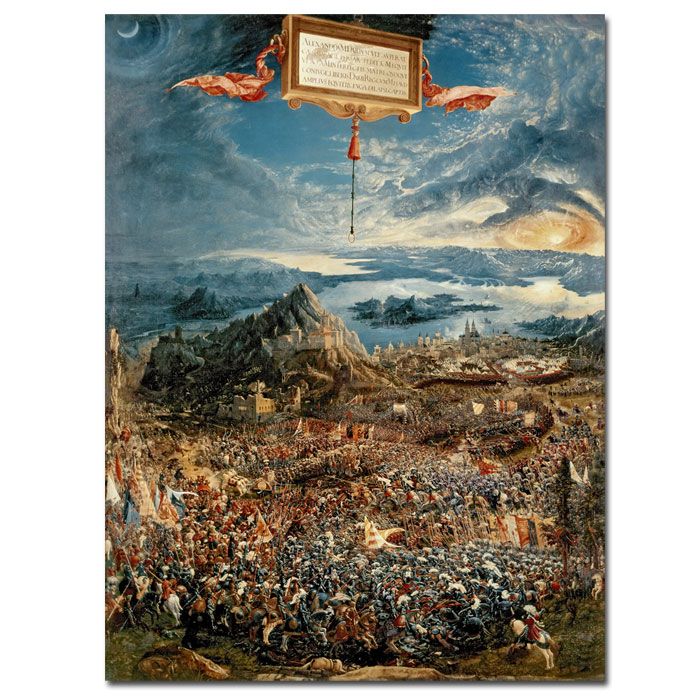 Trademark Global 24x32 inches Albrecht Altdorger "The Battle of Issus 1529"