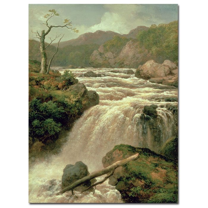 Trademark Global 24x32 inches James Smith "Waterfal on River Neath Wales"