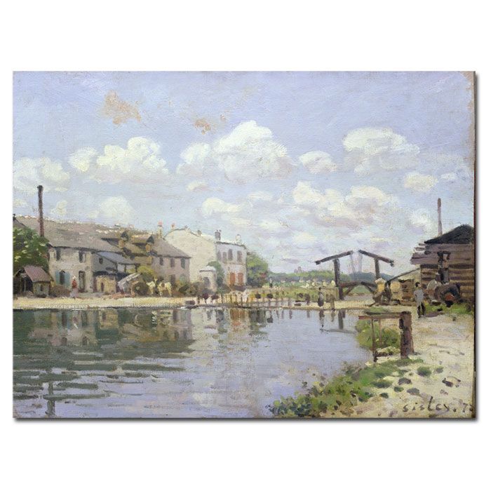 Trademark Global 26x32 inches Alfred Sisley "The Canal Saint-Martin 1872"