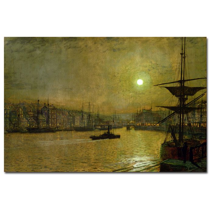 Trademark Global 30x47 inches John Atkinson Grimshaw "Whitby"