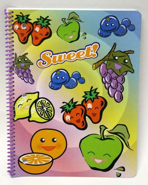 Spiral Fruit Fashion Notebook Scented