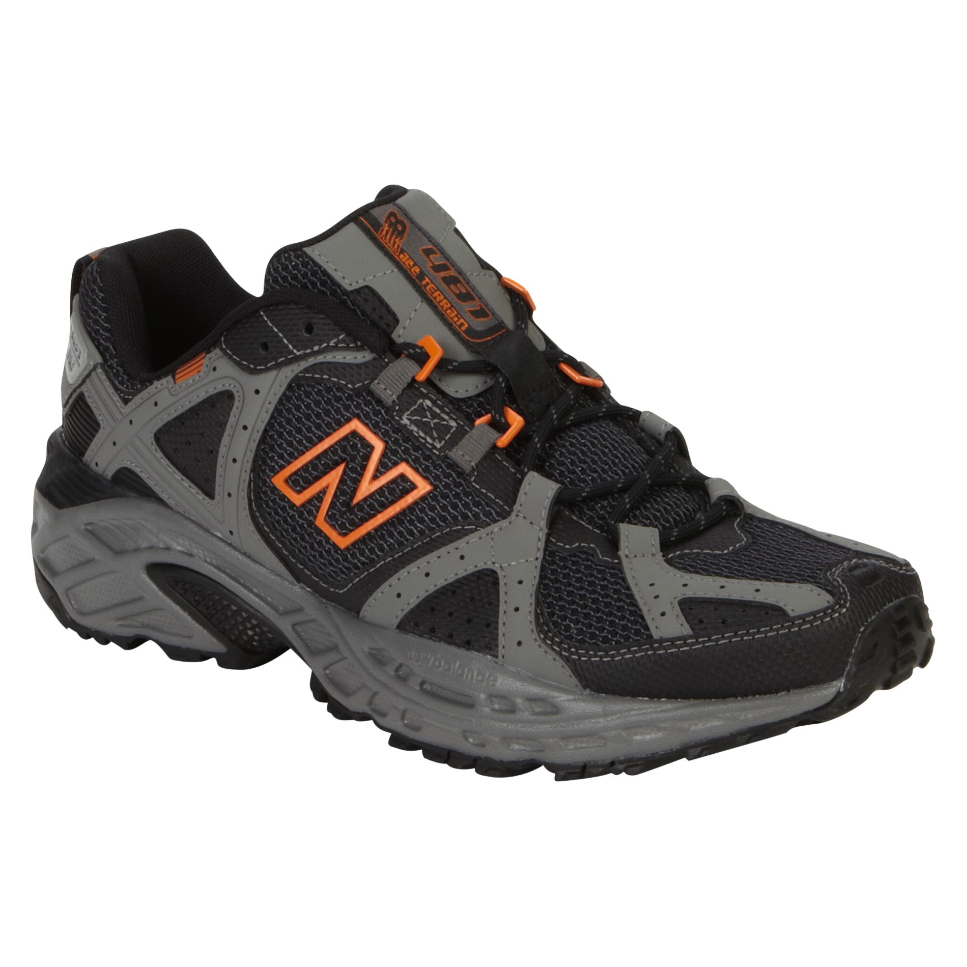 New Balance Mens 481Trail Running Athletic Shoe Wide Width - Grey/Orange