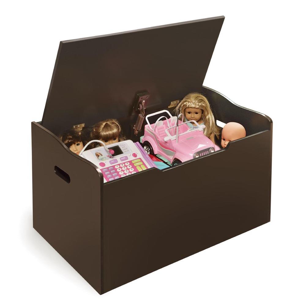 Badger Basket Espresso Bench Top Toy Box