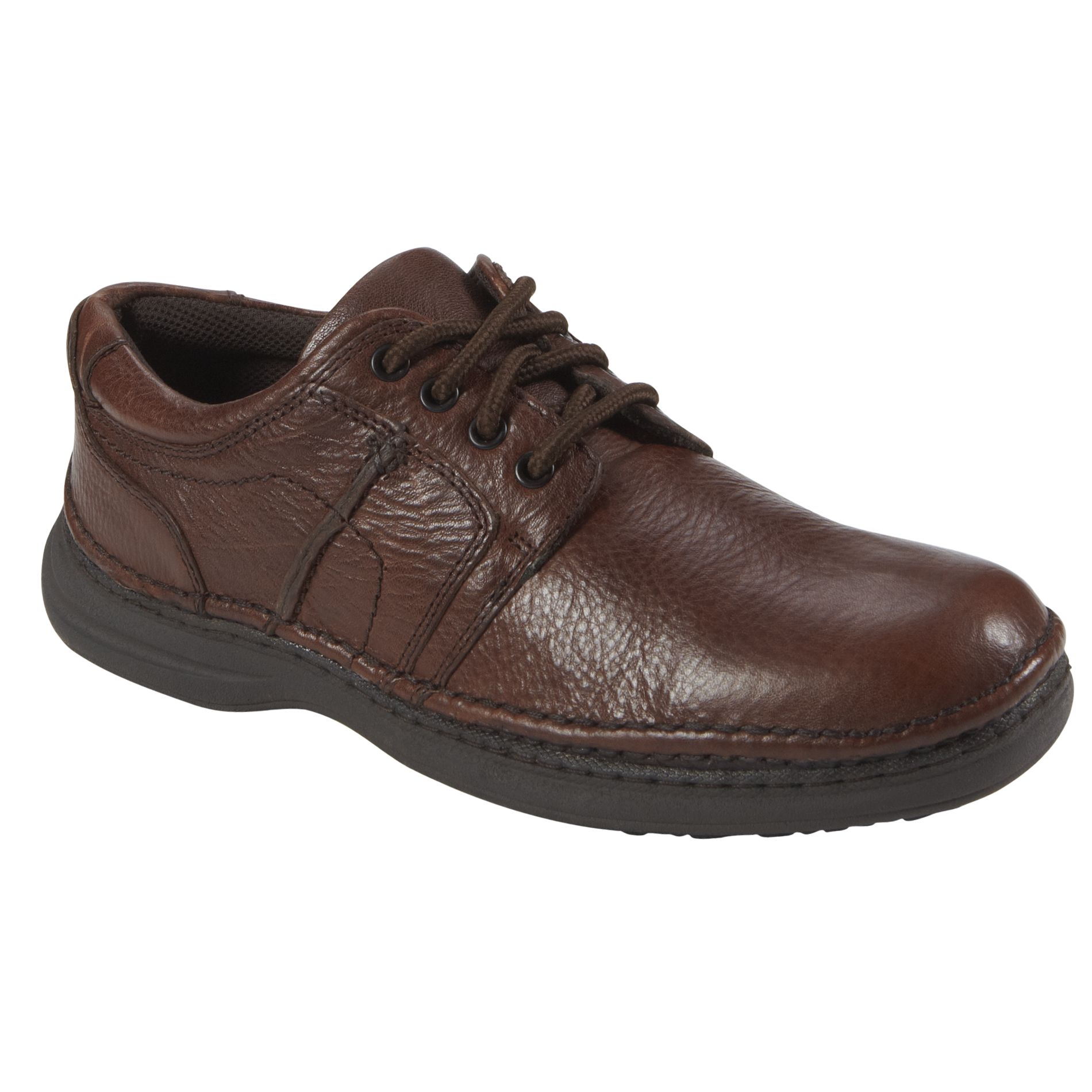 Nunn Bush Men's Vince Leather Casual Shoe - Wide Avail - Brown
