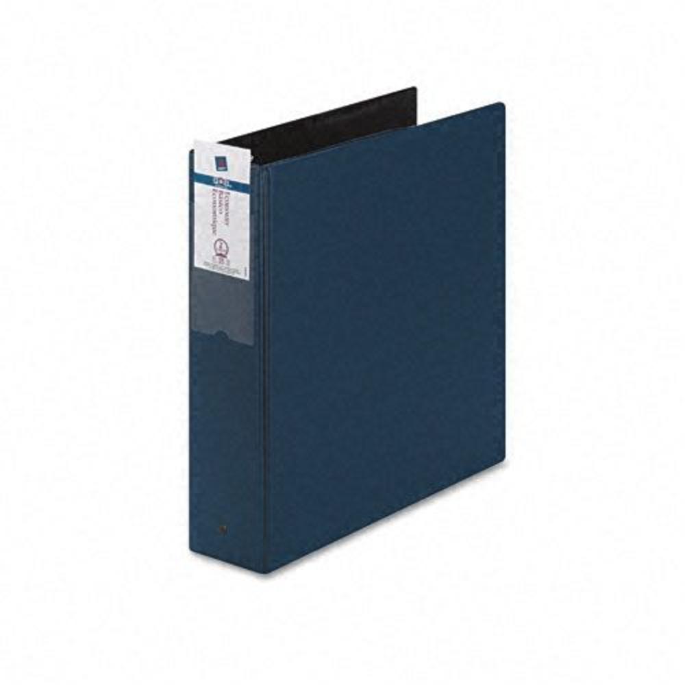 Avery AVE04500 Economy Binder with Round Rings, 2" Capacity, Blue