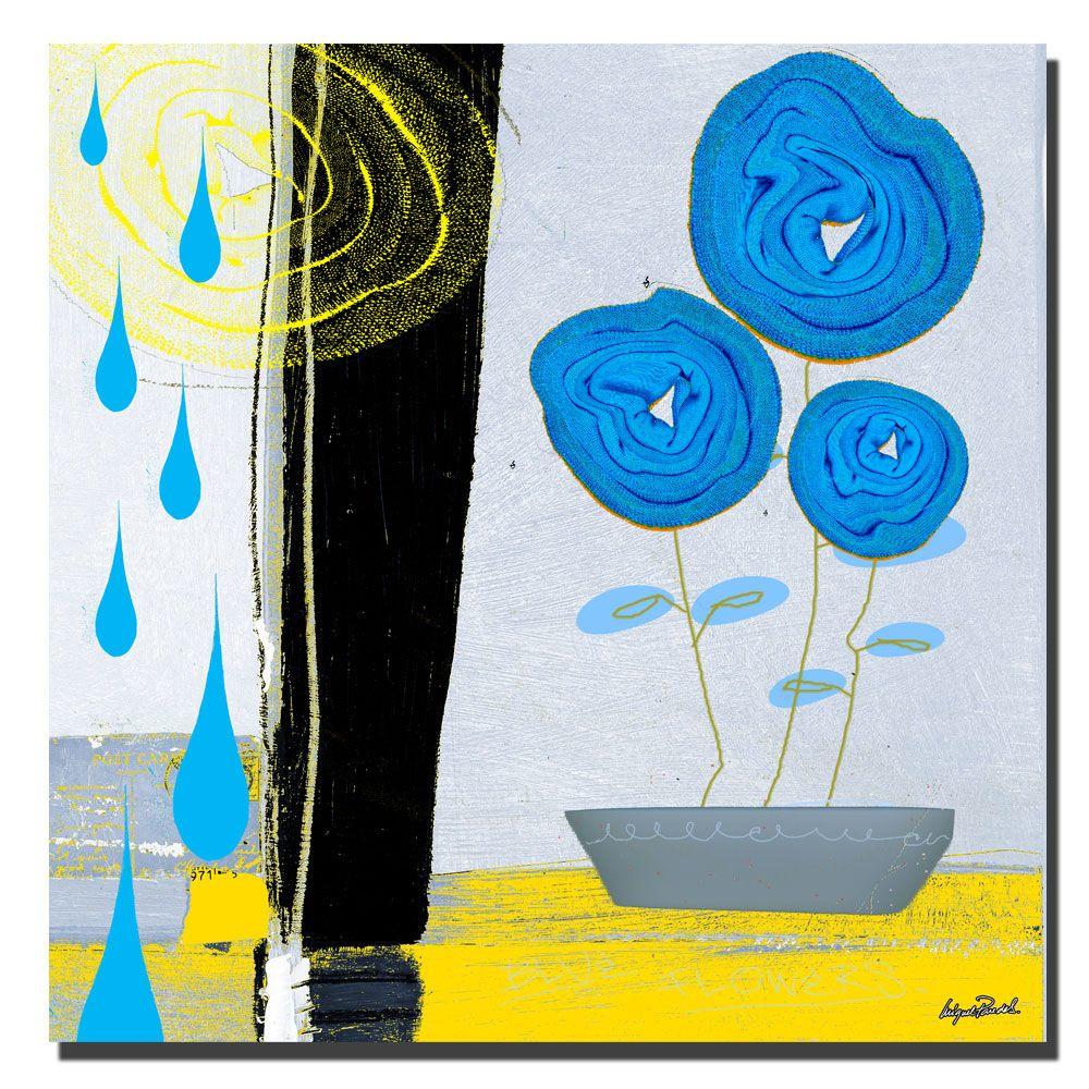 Trademark Global 24x24 inches "Blue Roses I" by Miguel Paredes